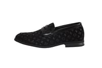 حذاء Louis Vuitton Loafer رجالي أسود مزخرف Monogra...