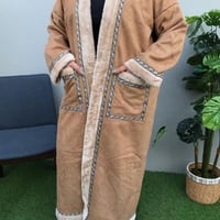 فروه نسائيه شتويه لون بيج من بصمة هدية