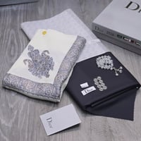 قماش شتوي ديور مع شال كشميري