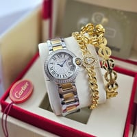 ساعة كارتير نسائي مع اكسسوارات