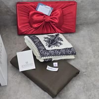 قماش شتوي بالملحقات مع شال كشميري أصيل