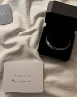 اسواره ميسكا فضية بفصوص – للرجال والنساء