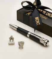 طقم رجالي فاخر – قلم وكبك مونت بلانك مع الملحقات