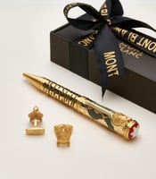 طقم رجالي فاخر – قلم وكبك مونت بلانك مع الملحقات