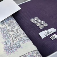 قماش خليه مع شال كشميري عرضين