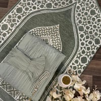 طقم صلاة رمضاني سجادة مع شرشف ومصحف