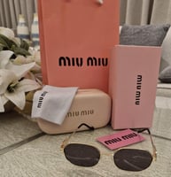 نظارة نسائية ميو ميو عدسة بني