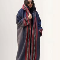 فروة نسائية قماش صوف