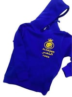 بلوفر شتوي بشعار النصر لون ازرق