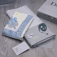 طقم قماش شتوي مع شال كشميري + سبحة بكلايت