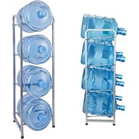 حامل قوارير الماء 4 طبقات - رمادي - ماي رفوف