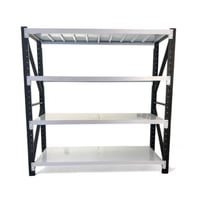 رفوف منزلية 200×200 (عمق 45) - أبيض وأسود (800 كجم...