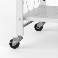 رفوف قابلة للطي 4 طبقات أبيض - ماي رفوف