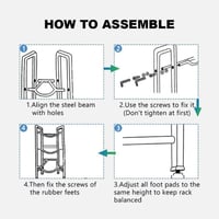 حامل قوارير الماء 4 طوابق - اسود
