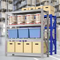 رفوف حديد رمادي 200×200 (عمق 60 سم) - حمولة 800 كج...