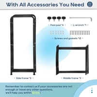 حامل قوارير الماء 3 طوابق - أسود - ماي رفوف