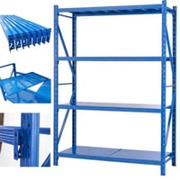 رفوف حديد أزرق 200×108 (عمق 60 سم) - حمولة 800 كجم