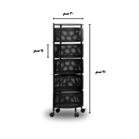 رفوف منظمه دائرية 5 طبقات
