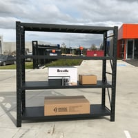 رفوف تخزين تجاري 200×250 - ارتفاع عالي (أسود)