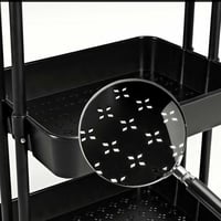 عربة منظمة بسلات حديدية اسود