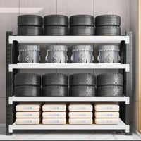 رفوف معارض 200×200 - عمق 90 سم - أبيض وأسود واسع