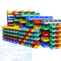 صندوق قطع غيار بلاستيك أخضر مقاس 9 - قابل للتكديس...