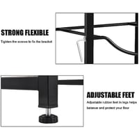 حامل قوارير الماء 4 طوابق - اسود