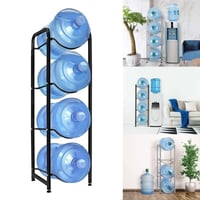 حامل قوارير الماء 4 طوابق - اسود