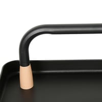 عربة تقديم مستطيلة اسود