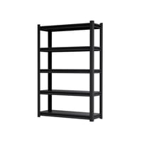 رفوف تخزين حديد 5 أدوار 120×60 سم (أسود) | ماي رفو...