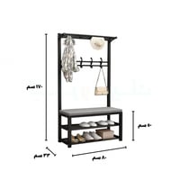 رفوف 3 في 1 اسود