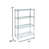 رفوف شبك كروم 200×200 (عمق 60 سم) - ماي رفوف