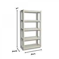 رفوف خشبية معدنية أبيض 200×90 (عمق 45 سم) - ماي رف...
