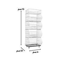 سلات مواد غذائية أبيض 140×50 (عمق 45 سم) - ماي رفو...