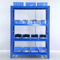 رفوف زرقاء 150×200 (عمق 50) - تخزين متعدد الأغراض