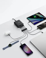 أنكر منصة شحن 3 منافذ يو إس بي 3 منافذ تايب سي بقو...