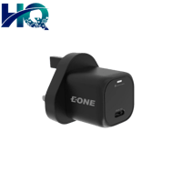 شاحن حائط EOEN منفذ TypeC باللون الأسود بقدرة 20 و...