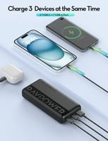 راف باور شاحن متنقل بسعة 20 ألف ملي أمبير بمنفذين...