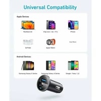 أنكر شاحن سيارة بمنفذ تايب سي ومنفذ يو إس بي بقوة...