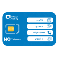 موبايلي 150 شريحة إتصال وبيانات مسبقة الدفع | 4 أس...