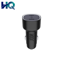 جودا شاحن سيارة بقوة 60 واط بمنفذين تايب سي - أسود