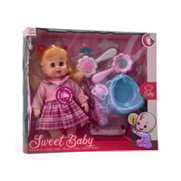 طقم عروسه سويت بيبي - لعبة عروسة بيبي للأطفال - دم...