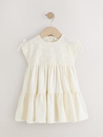 هدية مواليد بنات فستان صيفي دانتيل