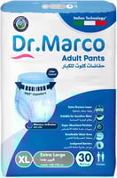 حفاضات الكبار Dr.Marco – مقاس XL (عبوة 30 قطعة)