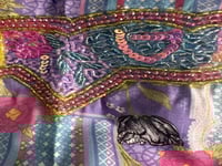 مخور حرير ايطالي شغل شك يدوي