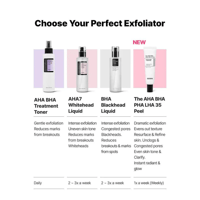 تونر معالج بخالصة أحماض AHA و BHA ( ١٥٠ مل ) – من...