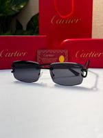 نظارة Cartier- اطار اسود- عدسه اسود