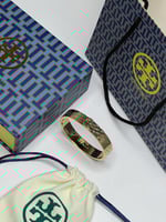 إسوارة TORY BURCH مقاس 14 سم معدن ذهبي
