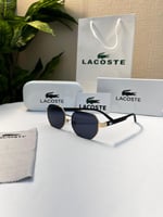 نظارة Lacoste - إطار اسود - عدسة مدرج