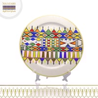 استاند سيراميك بنقش القط العسيري